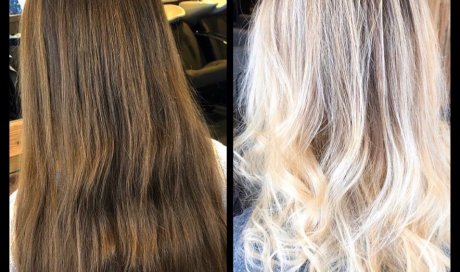 Ombré hair blond chez M'Laure coiffure