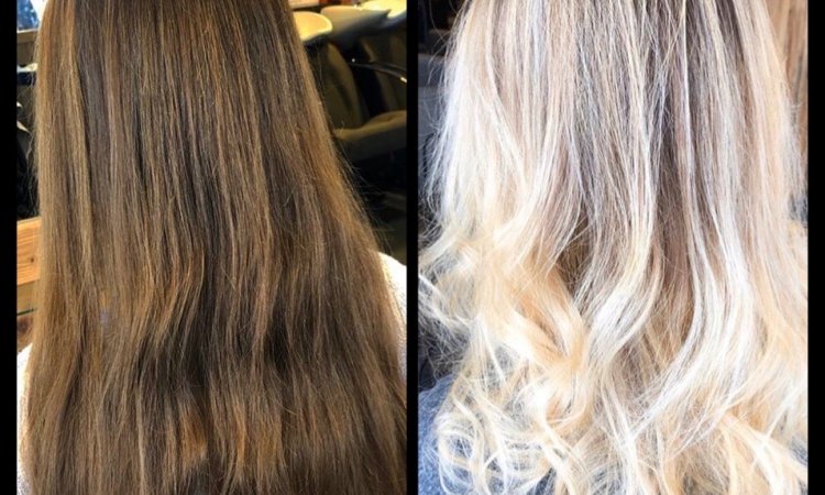 Ombré hair blond chez M'Laure coiffure